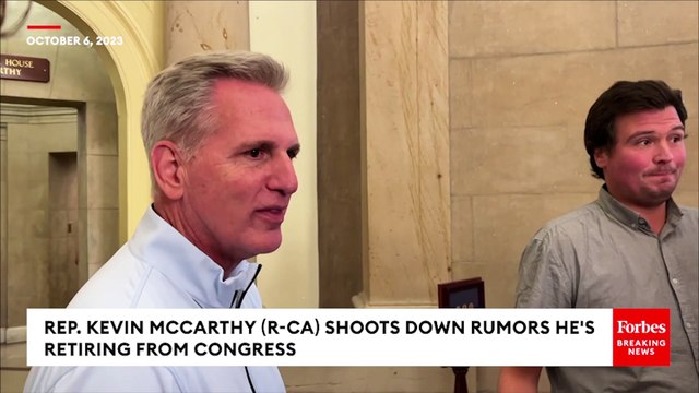 Kevin McCarthy Responds To Rumors He's Resigning From Congress