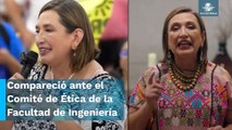 Comparece Xóchitl Gálvez ante la UNAM