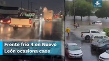 Suspenden clases en Nuevo León tras fuertes lluvias