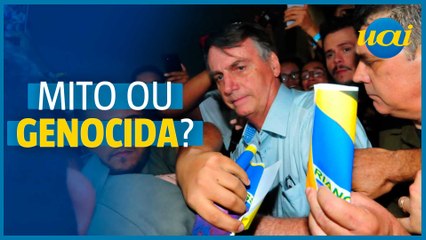 Genocida x Mito: Bolsonaro é recebido por manifestantes em BH