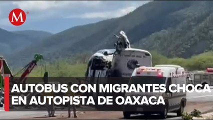 Download Video: Sube a 18 la cifra de muertos por la volcadura de un autobús con migrantes en Oaxaca