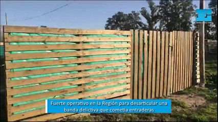 Fuerte operativo en la Región para desarticular una banda delictiva que cometía entraderas