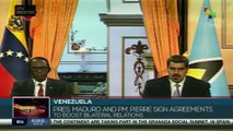 Venezuelan President and St. Lucia's PM sign agreements to boost bilateral relations