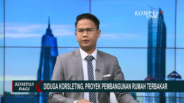 Diduga Korsleting, Proyek Pembangunan Rumah di Jakarta Utara Ludes Terbakar