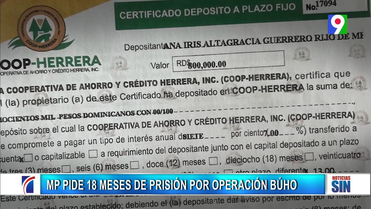 MP pide 18 meses de prisión para implicados en operación Búho | Emisión Estelar SIN