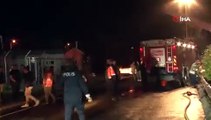 اشتعال النيران في 6 طرازات تسلا على مقطورة في تركيا