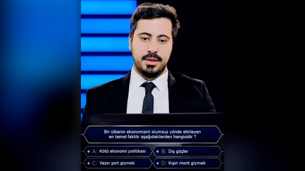 Muhammed Nur Nahya’nın ‘Kim Milyoner Olmak İster’ parodisi kısa sürede sosyal medyada viral oldu