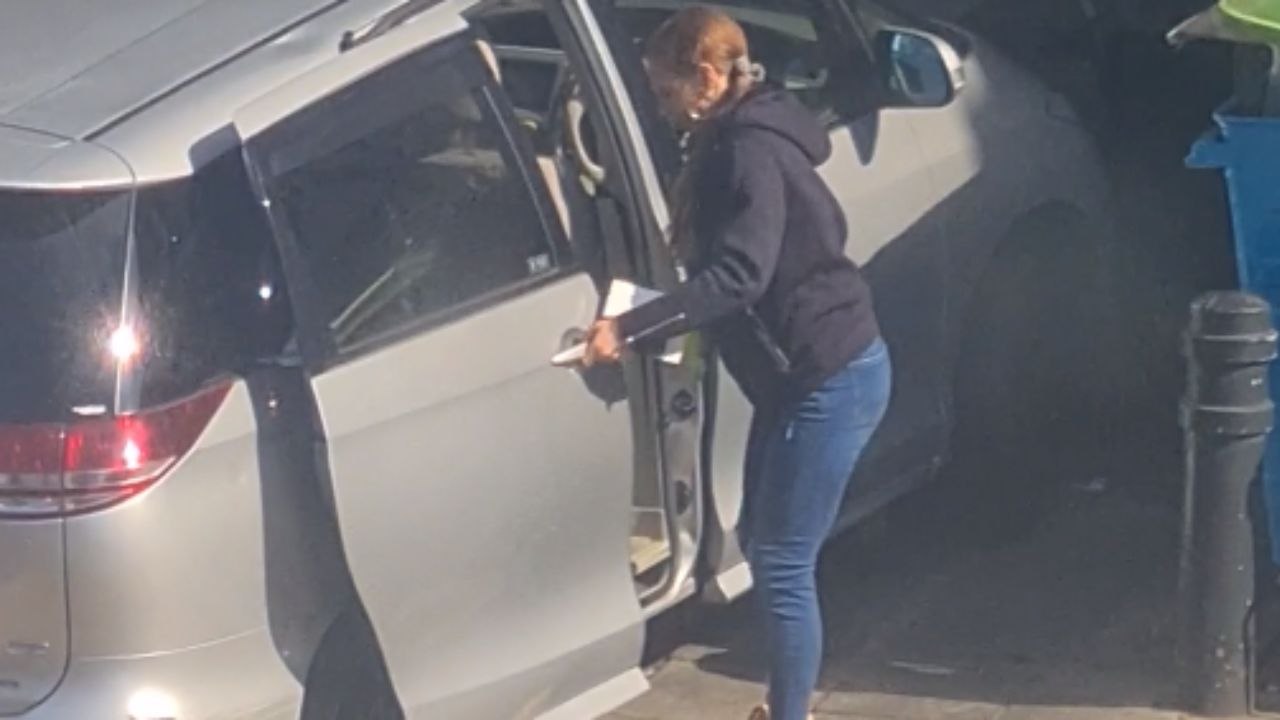 Thief takes advantage of Batman's naptime to steal from a car in broad daylight