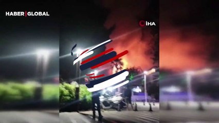 Eğlence mekanında yangın paniği