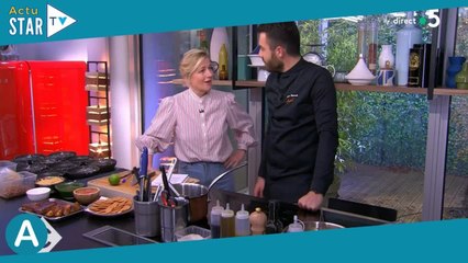 C à Vous : Anne-Elisabeth Lemoine un poil autoritaire avec le chef cuisinier du jour, ses chroniqueu