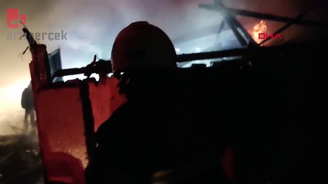 Amasya'da yangın: İki ev, iki garaj bir samanlık yandı