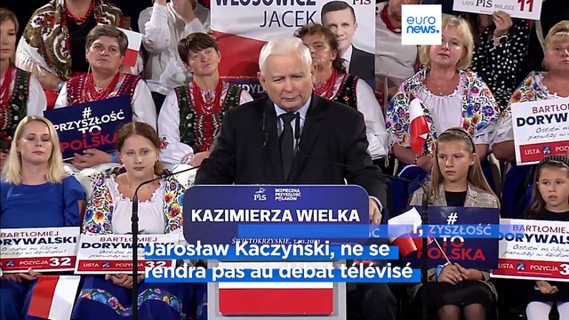 Législatives polonaises : pas de débat télévisé pour le leader du parti au pouvoir