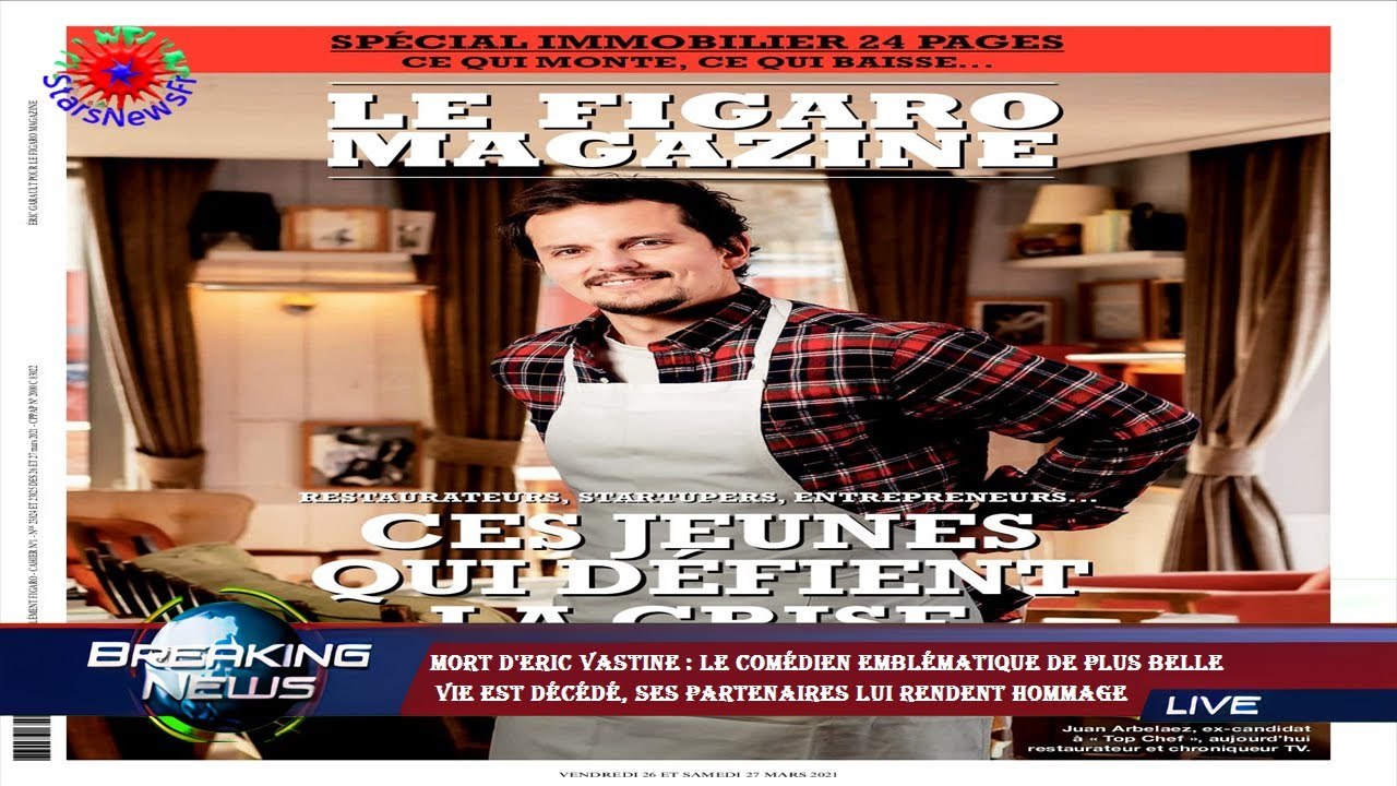 Mort d'Eric Vastine : le comédien emblématique de Plus belle  vie est décédé, ses partenaires lui re