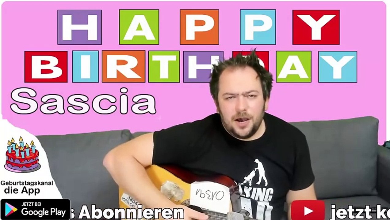 Happy Birthday, Sascia! Geburtstagsgrüße an Sascia