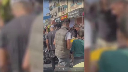 صور خاصة بالعربية من مخيم جباليا شمال قطاع غزة لتفكيك مركبة إسرائيلية