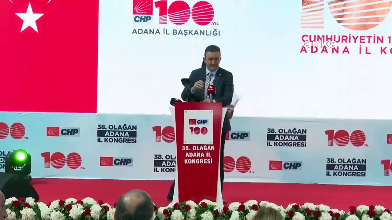Déclaration de Barış Bektaş au congrès provincial du CHP Adana