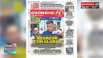 Boca finalista y regreso con gloria en la tapa de Crónica