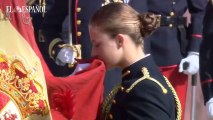 Leonor jura bandera en la Academia General Militar de Zaragoza.
