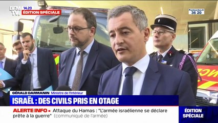Gérald Darmanin à propos de la situation en Israël: "Nous avons déjà donné comme ordre aux préfets de protéger les lieux communautaires"f
