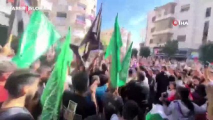 Filistinliler, "Aksa Tufanı"nı böyle kutladı