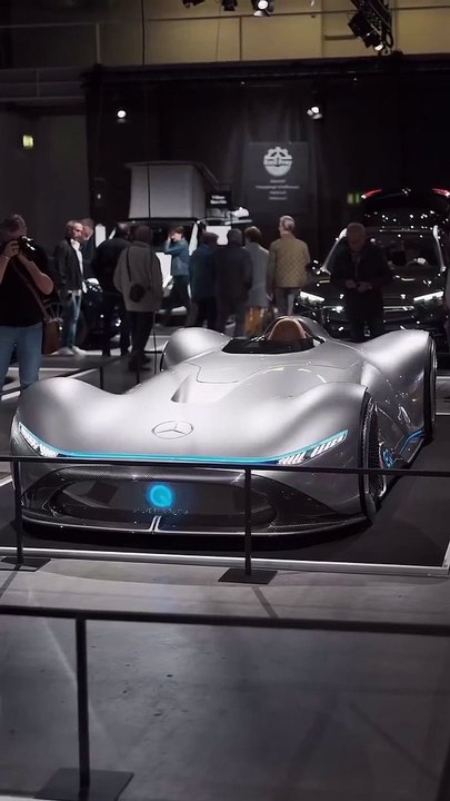 Mercedes EQ Silver Arrow. Deems a “show car” because it’s meant as an homage to the historic 1937 W125 Silver Arrow as well as an exciting teaser for electric supercars. Would you like to see this Mercedes on the streets