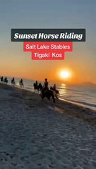 Chasing sunsets on horseback in beautiful Kos!