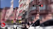 İstanbul'da babası uyurken pencereye oturan çocuğu itfaiye kurtardı