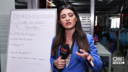 Depremzedelere kredi ve hibe desteği