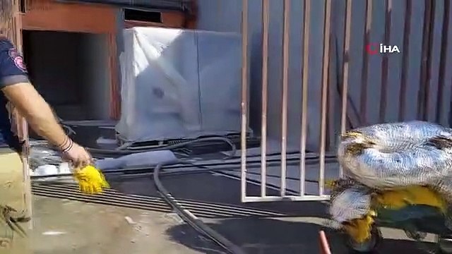 L'incendie qui s'est déclaré dans l'hôtel 5 étoiles qui sera ouvert à Ayvalık a fait peur