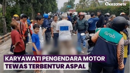 Diduga Mengantuk saat Naik Motor, Karyawati Tewas Terbentur Aspal di Matraman