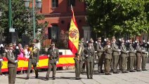 Jura de bandera de personal civil en la plaza de San Pablo de Valladolid