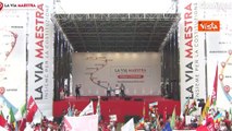 Manifestazione della Cgil, piazza San Giovanni a Roma piena