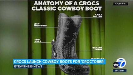 There are cowboy boot Crocs now