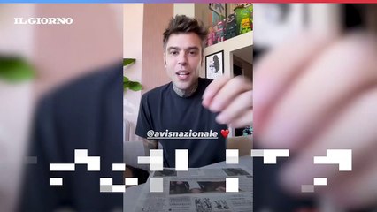Fedez e l'appello in sostegno dell'Avis dopo il ricovero