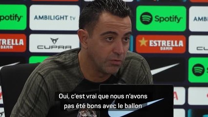 Barcelone - Xavi : "Ici, gagner en ne jouant pas bien n'est pas suffisant"