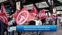 Mehrere hundert Teilnehmende an Gebäudetechniker-Demo in Zürich