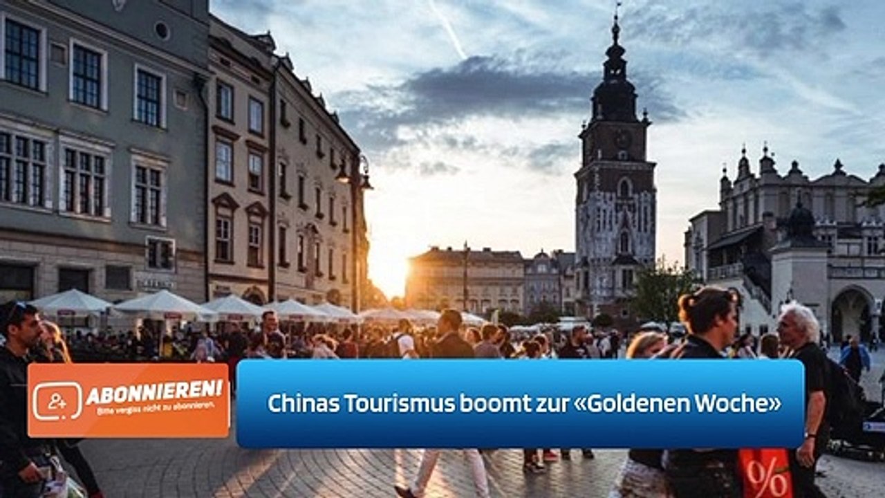 Chinas Tourismus boomt zur «Goldenen Woche»