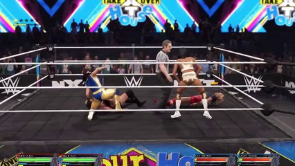 WWE Kay Lee Ray & Lacey Evans vs Nikki A.S.H. & Billie