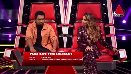 Bhanuka Seneviratne | You Are The Reason |  Blind Auditions | The Voice Sri Lanka