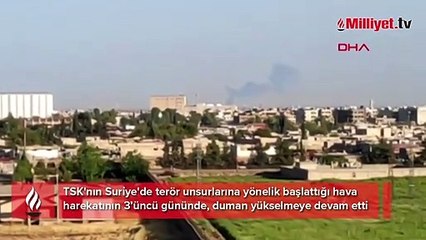 Suriye'nin kuzeyinden 3. günde de dumanlar yükseldi