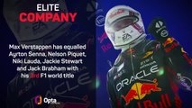 Max Verstappen's 2023 F1 world title in numbers