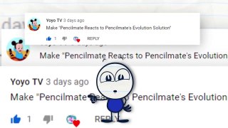 Pencilmate REACTS - Pencilmate's Evolution Solution _ Animation _ Cartoons _ Pencilmation!kids studio dailymotion channel!