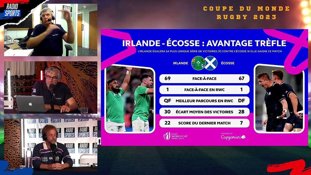 Coupe du monde de Rugby France 2023, Irlande / Ecosse