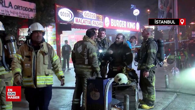 Şişli’de 9 katlı iş merkezinin bodrum katında korkutan yangın