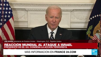 Joe Biden: "Estados Unidos está del lado del pueblo de Israel"