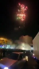 İran'da havai fişekli Hamas kutlaması