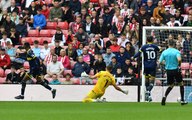 Joe Nicholson reacts after Sunderland's 4-0 defeat against Middlesbrough at the Stadium of Light