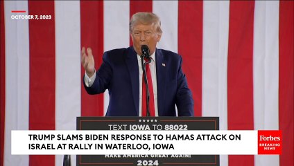 BREAKING NEWS: Trump Reacts To Biden's Just-Delivered Statement About Hamas Attack On Israel