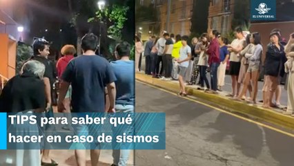 Porque no sólo tiembla en septiembre, aquí unos TIPS de qué hacer en caso de sismo