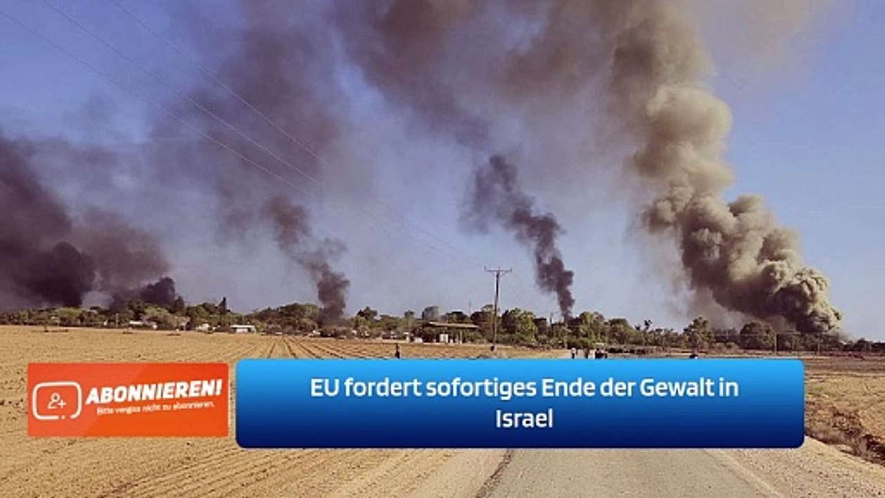 EU fordert sofortiges Ende der Gewalt in Israel